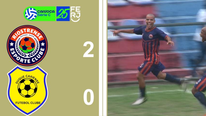 Carioca Série C Profissional (2025) - Taça Waldir Amaral - 2ª Rodada - Riostrense 2x0 Duque Caxiense