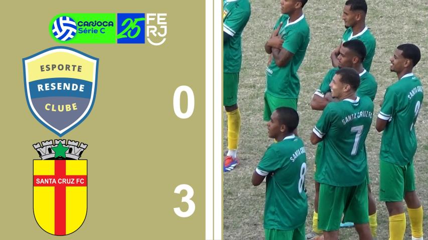 Carioca Série C Profissional (2025) - Taça Waldir Amaral - 5ª Rodada - Ec Resende 0x3 Santa Cruz