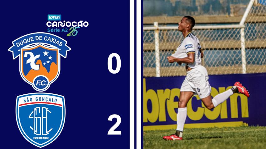 Cariocão Loterj Série A2 (2025) - Taça Santos Dumont - 5ª Rodada - Duque de Caxias 0x2 São Gonçalo