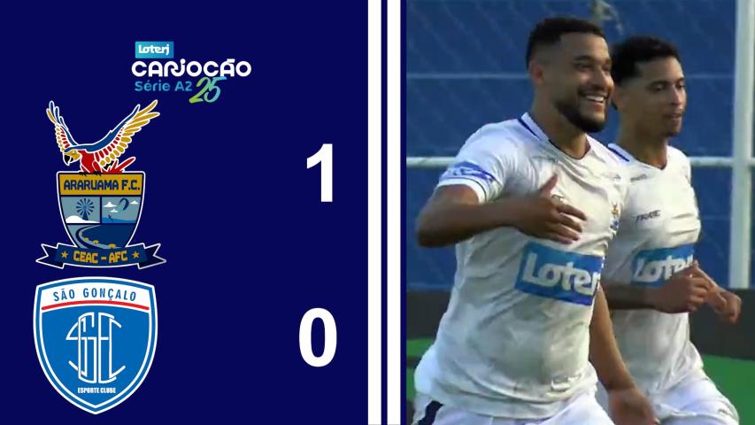 Cariocão Loterj Série A2 (2025) - Taça Santos Dumont - 11ª Rodada - Araruama 1x0 São Gonçalo