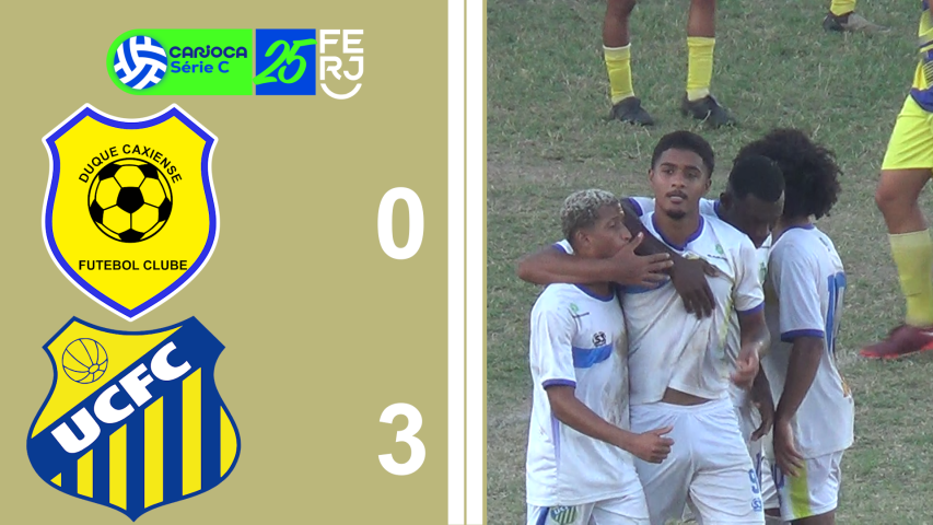 Carioca Série C Profissional (2025) -taça Waldir Amaral - 9ª ROD. - Duque Caxiense 0x3 União Central