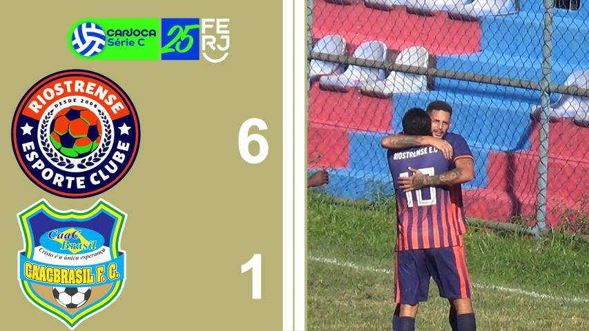 Carioca Série C Profissional (2025) -taça Waldir Amaral - 11ª ROD. - Riostrense 6x1 Caacbrasil