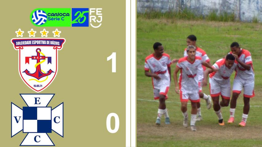 Carioca Série C Profissional (2025) - Taça Waldir Amaral - 7ª Rodada - Búzios 1x0 Vera Cruz