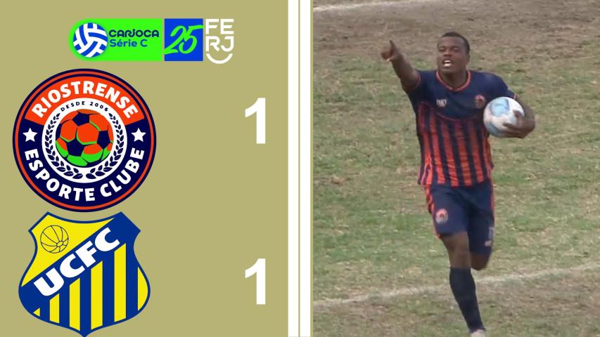 Carioca Série C Profissional (2025) -taça Waldir Amaral - 13ª ROD. - Riostrense 1x1 União Central