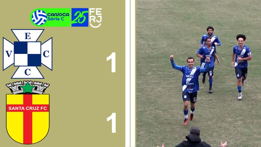 Carioca Série C Profissional (2025) -taça Waldir Amaral - 13ª ROD. - Vera Cruz 1x1 Santa Cruz