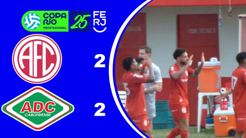 Copa Rio de Profissionais 2025 - 3ª Fase - Jogo de Volta - America 2x2 Cabofriense