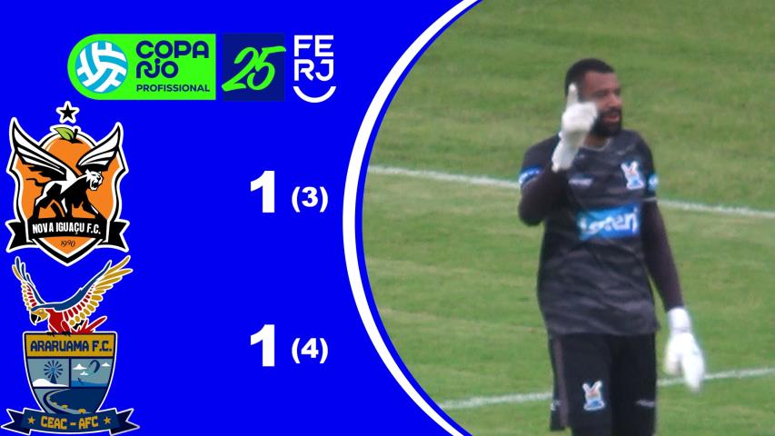 Copa Rio de Profissionais 2025 - 3ª Fase - Jogo de Volta - Nova Iguaçu 1(3)x(4)1 Araruama