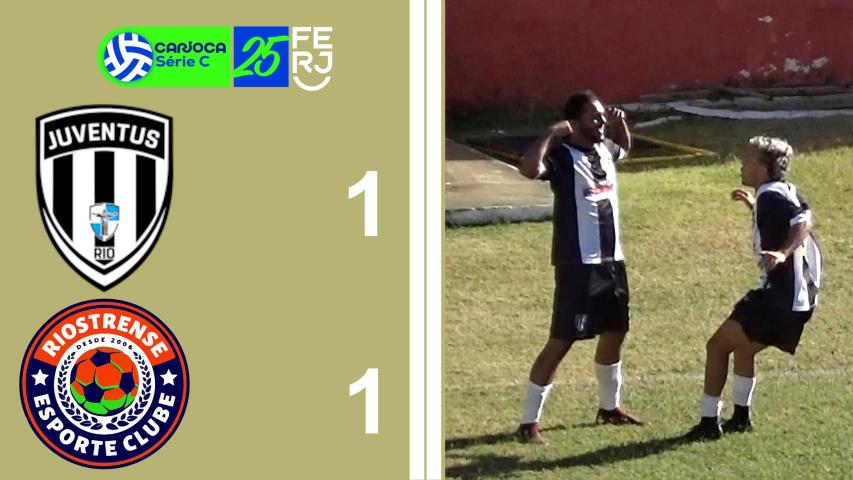 Carioca Série C Profissional (2025) -taça Waldir Amaral - 12ª ROD. - Juventus 1x1 Riostrense