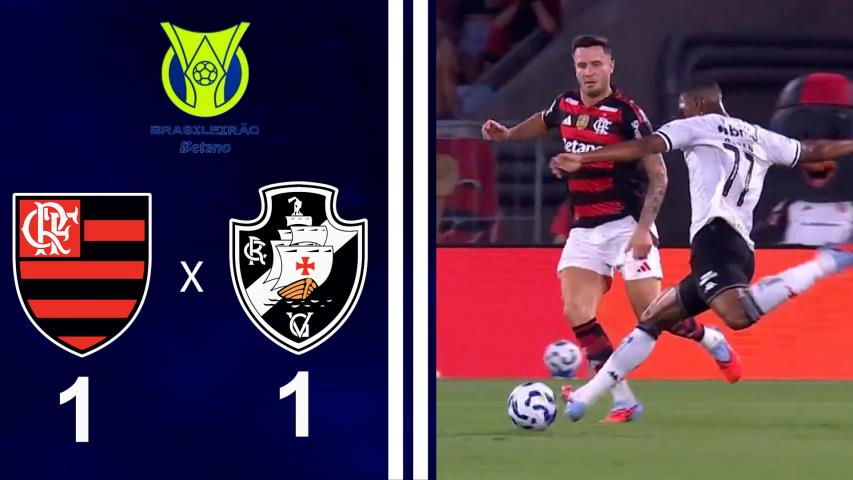 Brasileiro Série a 2025 - 24ª Rodada - Flamengo 1x1 Vasco
