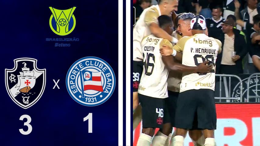Brasileiro Série a 2025 - 16ª Rodada - Vasco 3x1 Bahia