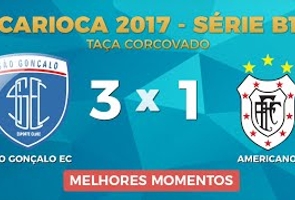 Melhores Momentos - São Gonçalo 3 X 1 Americano - Tç Corcovado - 6ª Rodada - Returno