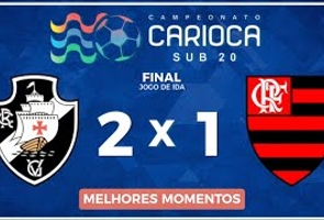 Melhores Momentos Carioca 2017 Série a Sub 20 - Vasco da Gama 2 X 1 Flamengo - Final - 1º Jogo