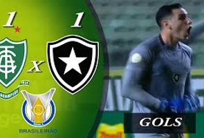 America Mg 1x1 Botafogo - 7ª Rodada - Brasileiro Série a 2022