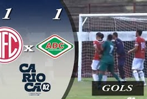 America 1x1 Cabofriense - 5ª Rodada - Taça Santos Dumont 2022