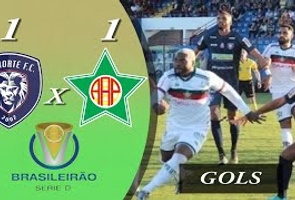 Cianorte 1x1 Portuguesa - 1 Fase - 8ª Rodada - Brasileiro Série D 2022