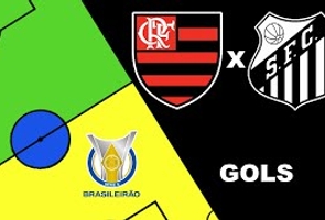 Flamengo 3x2 Santos - 34ª Rodada - Brasileiro Série a 2022