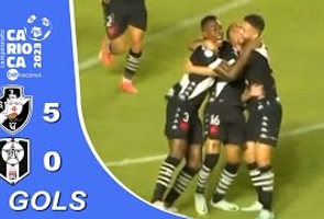 Vasco 5x0 Resende - Taça Guanabara 2023 - 6ª Rodada