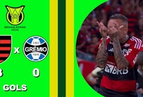 Flamengo 3x0 Grêmio - 10ª Rodada - Brasileiro Serie a 2023