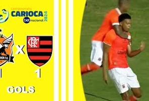 Nova Iguaçu 1x1 Flamengo - Cariocão 2024 - Taça Guanabara - 2ª Rodada