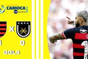 Flamengo 3x0 Volta Redonda - Cariocão 2024 - Taça Guanabara - 3ª Rodada