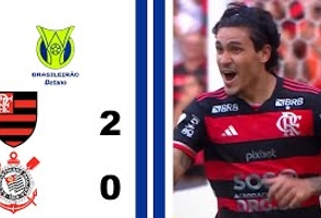 Flamengo 2x0 Corinthians - 6ª Rodada - Brasileiro Série a 2024
