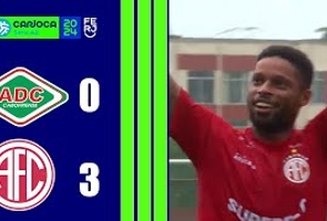 Cabofriense 0x3 America - Carioca Série A2 - Taça Santos Dumont - 2ªrodada