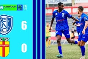 Niteroiense 6x0 Santa Cruz - Carioca Série C - Taça Waldir Amaral - 3ªrodada